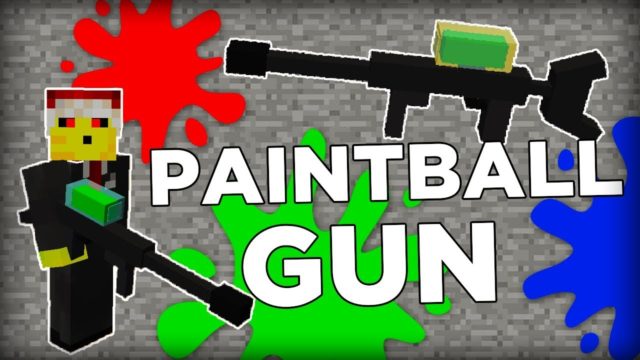 Minecraft Paintball Gun