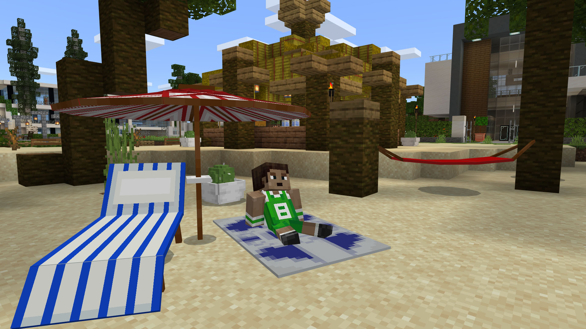 Outdoor Minecraft Furniture Minecraft Bedrock Map