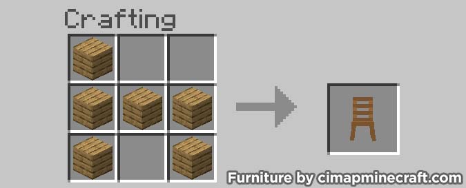 chair minecraft furniture crafting