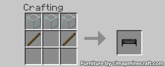 coffee table minecraft furniture crafting