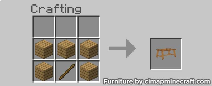 garden table minecraft furniture crafting