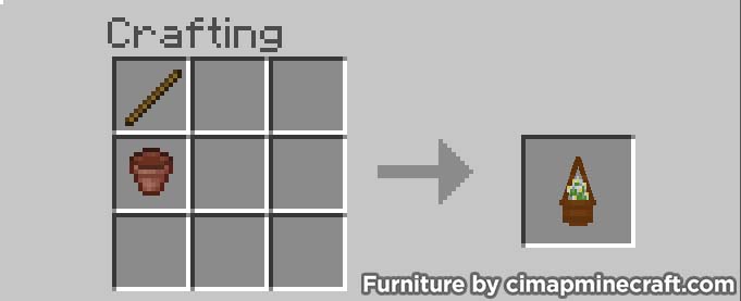 hanging pot minecraft furniture crafting