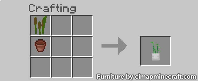 plant minecraft furniture crafting