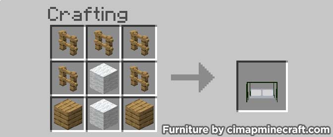 porch swing minecraft furniture crafting