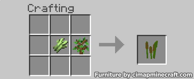 reeds minecraft furniture crafting