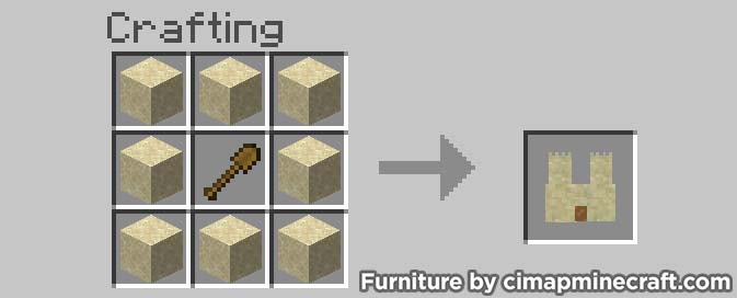 sand castle minecraft furniture crafting