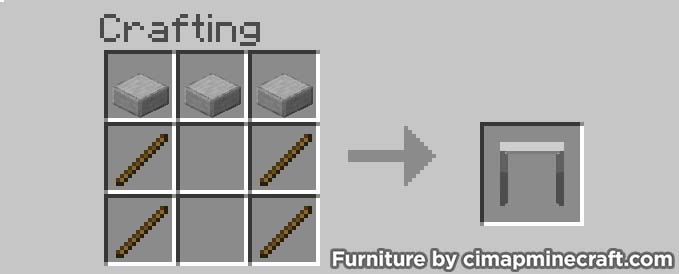 small table minecraft furniture crafting