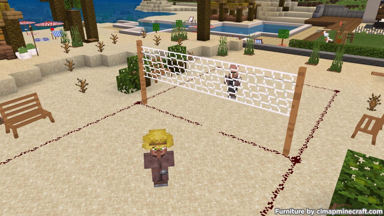 Beachvolley Net Minecraft Furniture