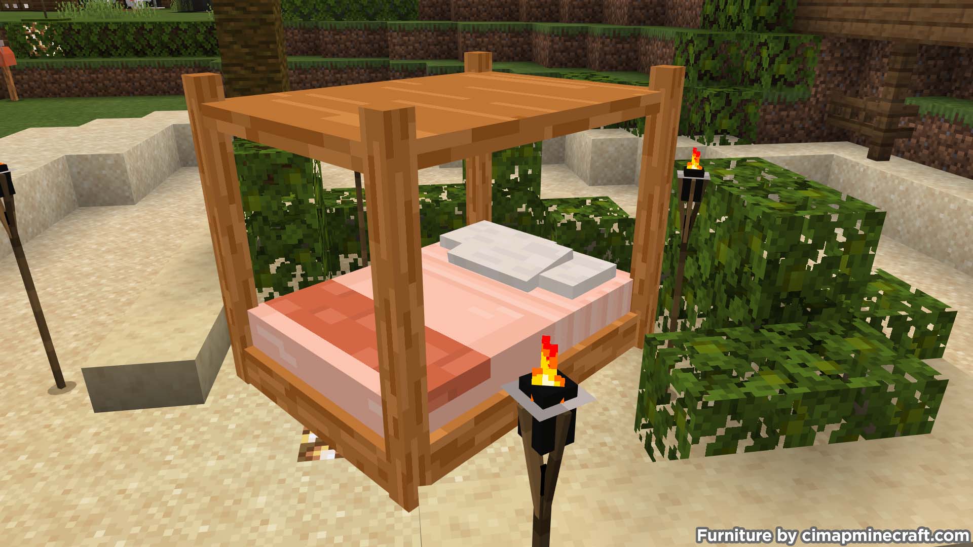 Outdoor Minecraft Furniture Minecraft Bedrock Map