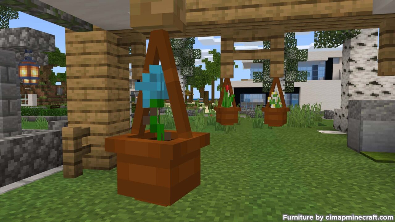 Hanging Flower Pot Minecraft Furniture