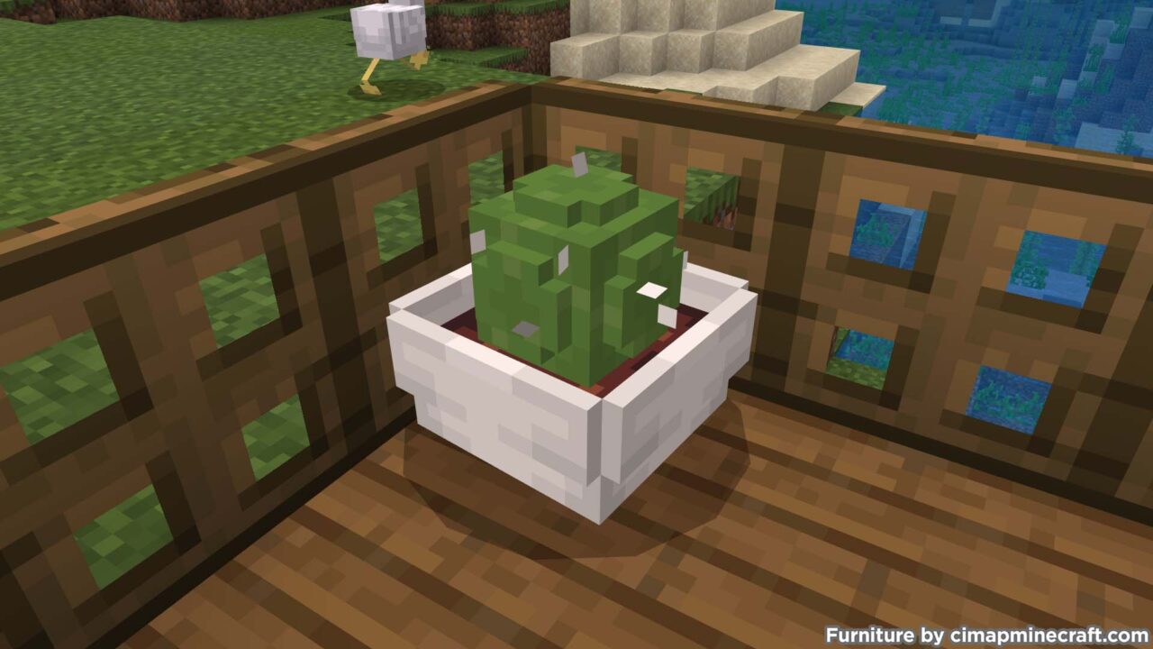 Potted Cactus Minecraft Furniture