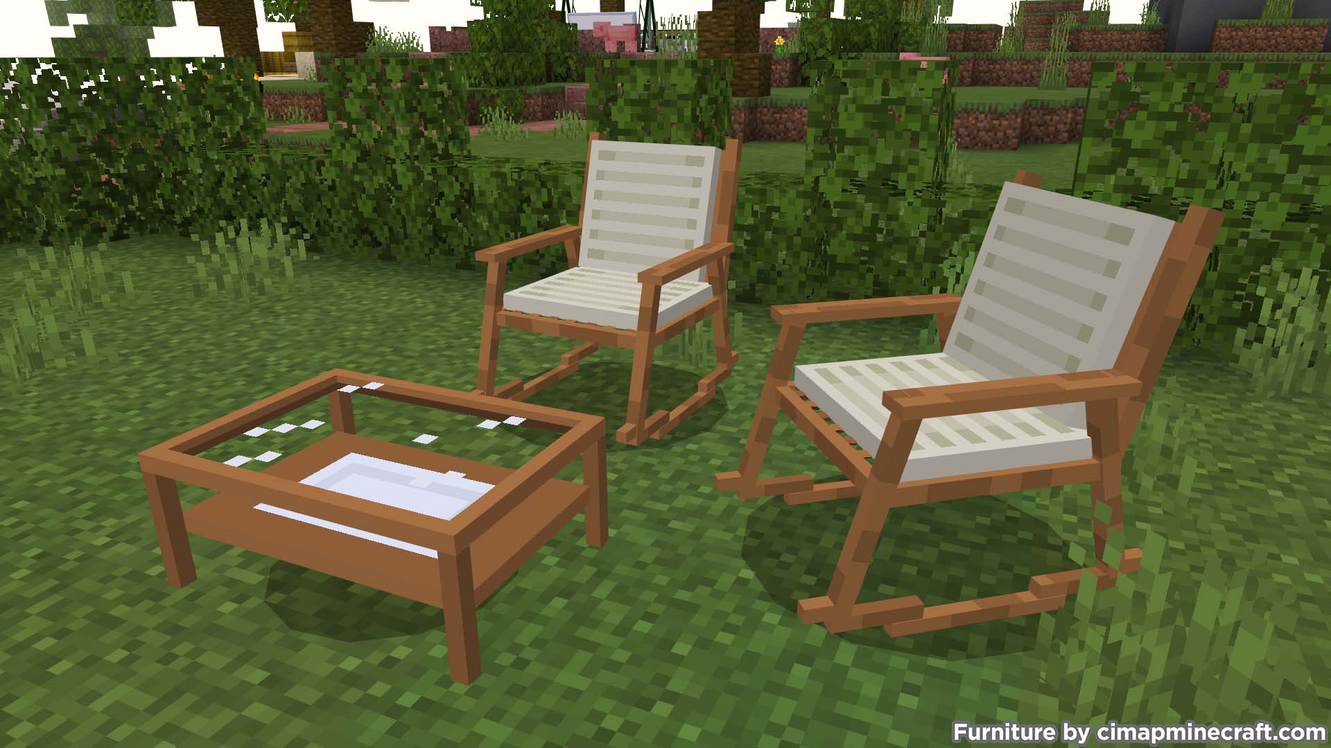 Outdoor Minecraft Furniture Minecraft Bedrock Map