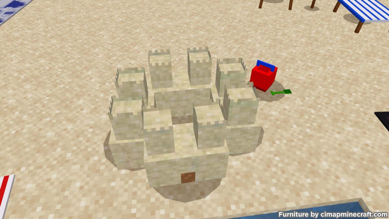 Sand Castle Minecraft Furniture