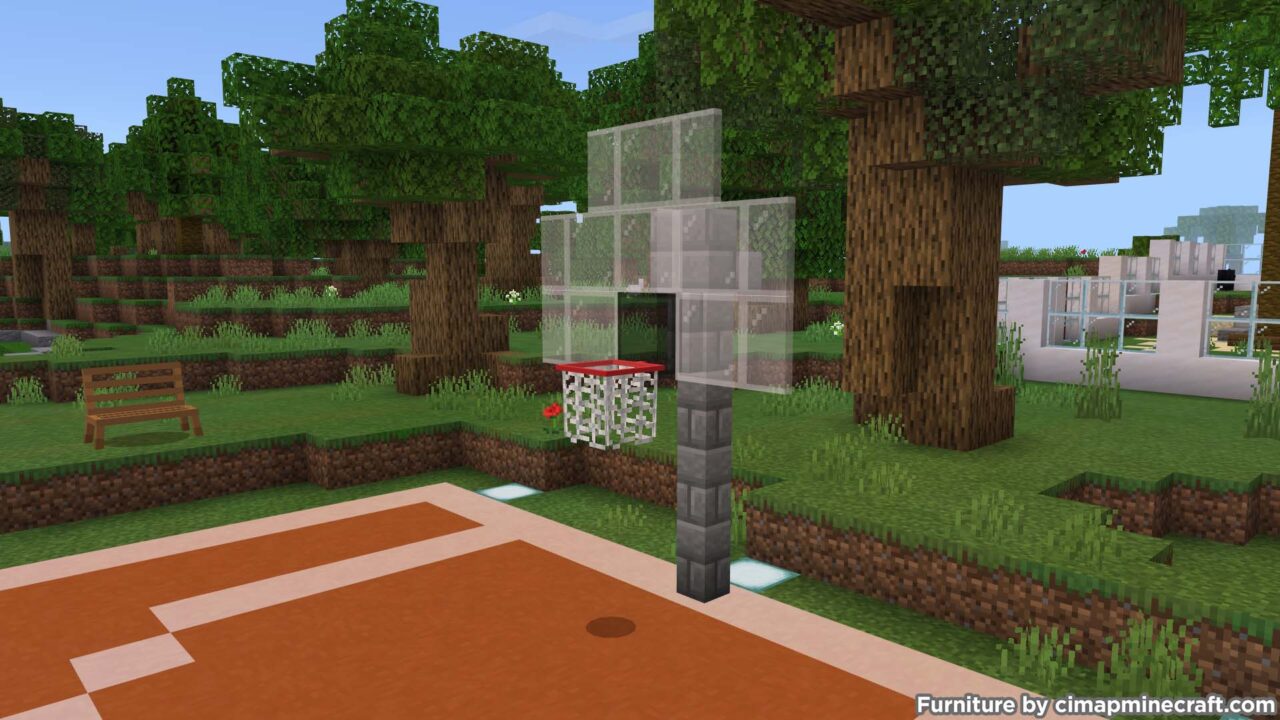 basketball hoop minecraft furniture