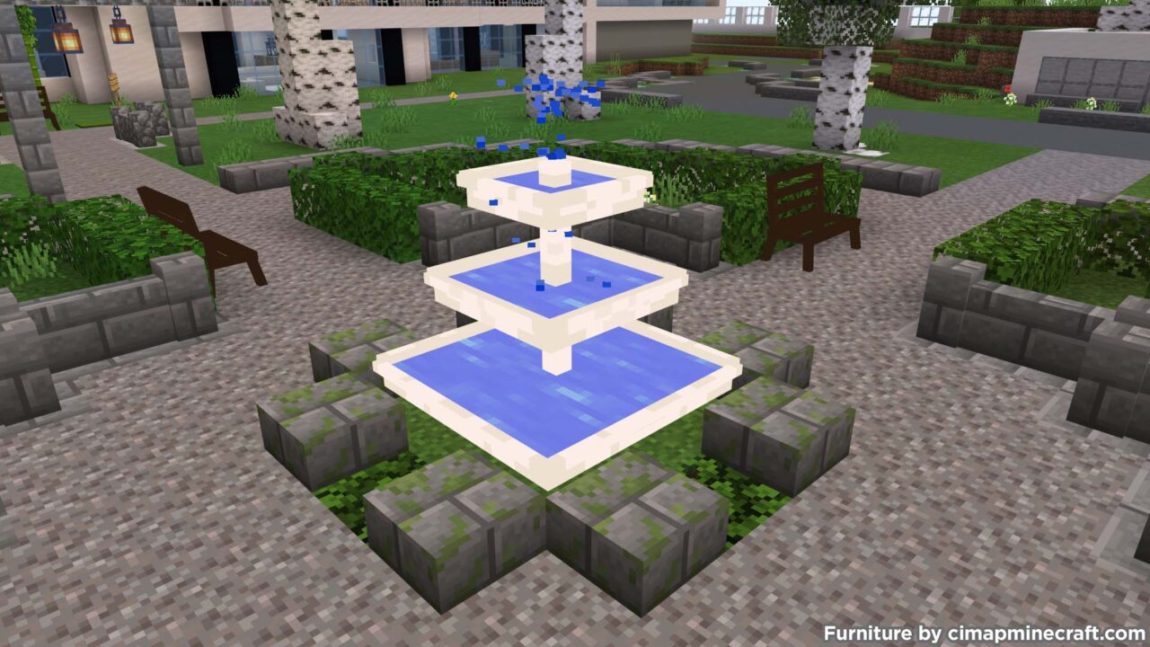 Outdoor Minecraft Furniture Minecraft Bedrock Map