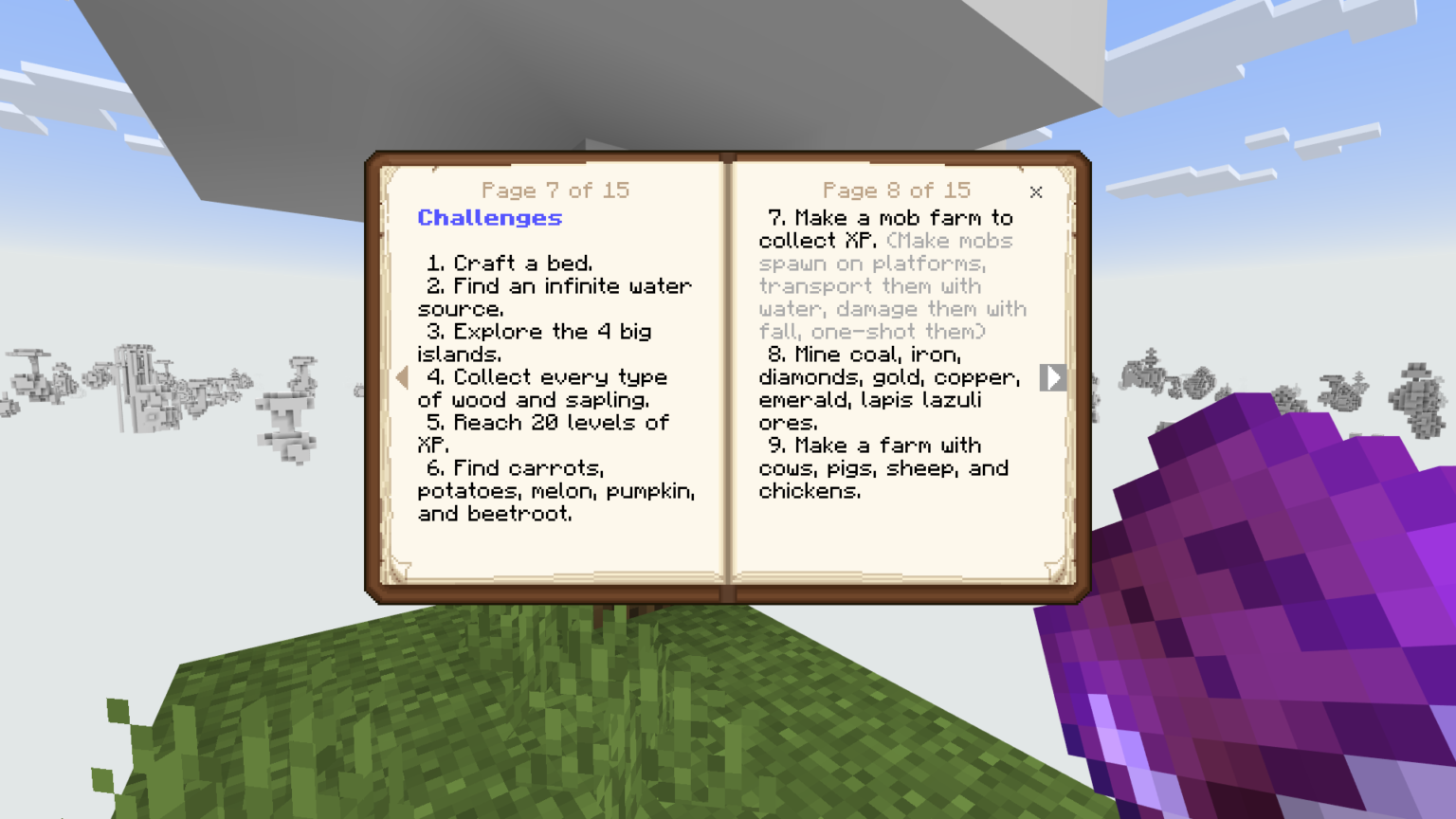 Coloring Skyblock paint the world! Cimap Minecraft