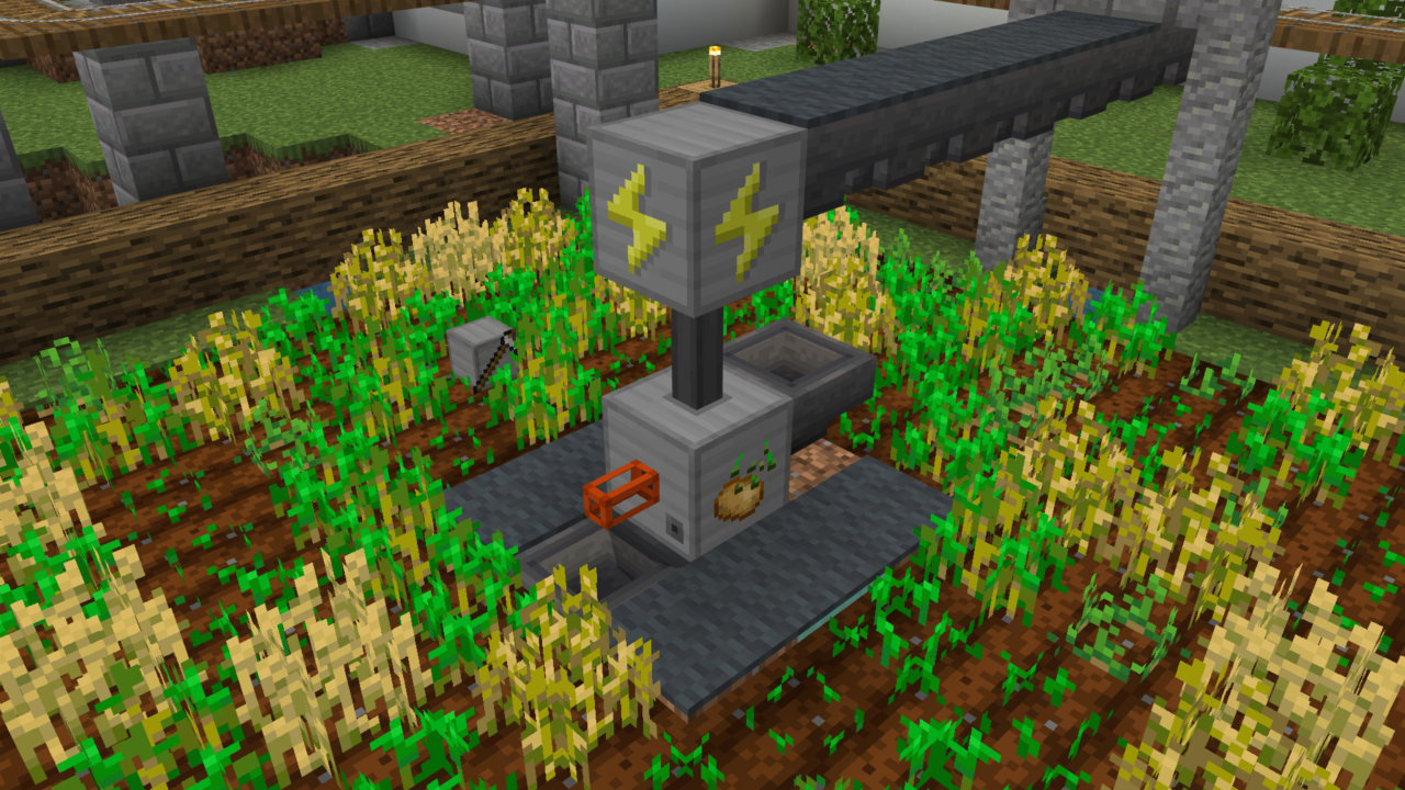 Minecraft automatic crops farm